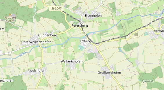 physical therapy on map