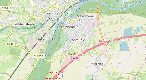 physical therapy on map