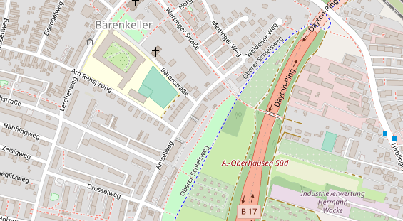 Physiotherapie auf Satellitenbild