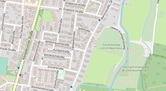 Physiotherapie auf Satellitenbild