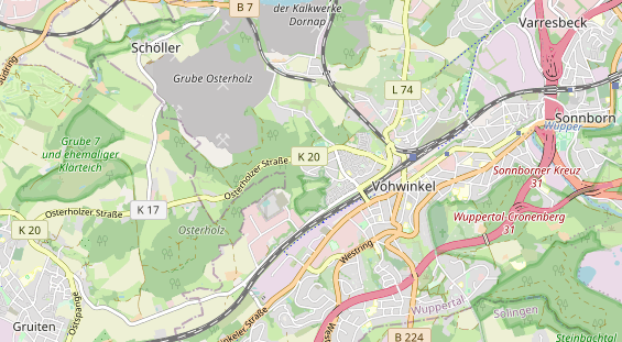 physical therapy on map