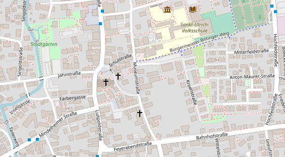 Physiotherapie auf Satellitenbild