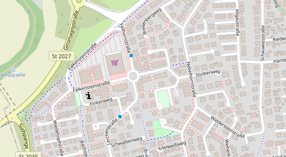 Physiotherapie auf Satellitenbild