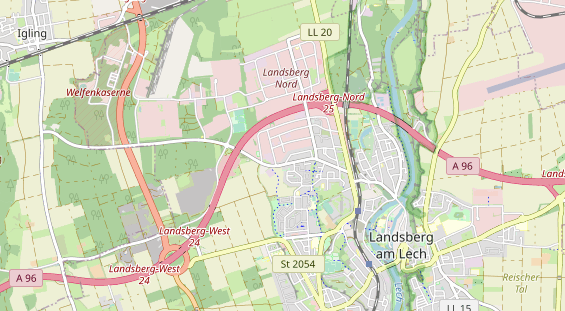 physical therapy on map
