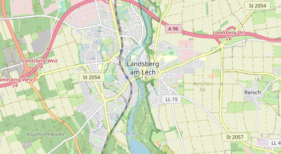 physical therapy on map