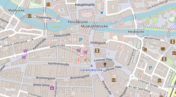 Physiotherapie auf Satellitenbild