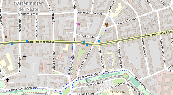 Physiotherapie auf Satellitenbild