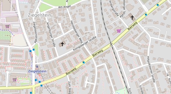 Physiotherapie auf Satellitenbild