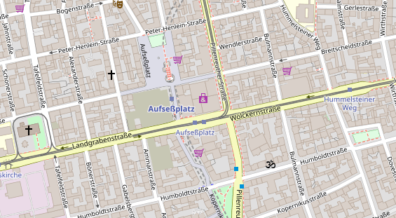 Physiotherapie auf Satellitenbild