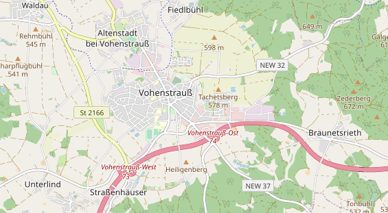 physical therapy on map