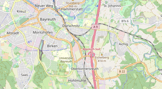 physical therapy on map