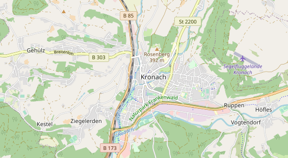 physical therapy on map