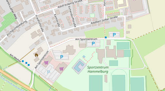 Physiotherapie auf Satellitenbild