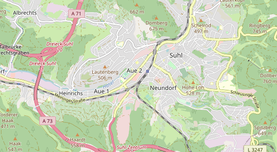 physical therapy on map