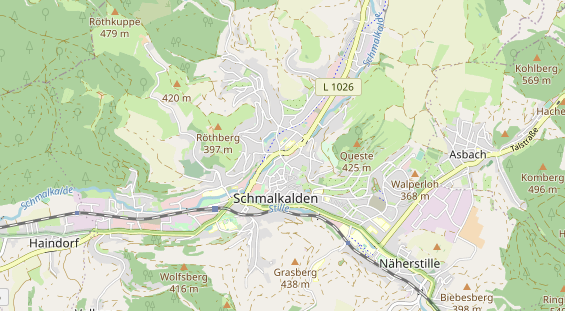 physical therapy on map