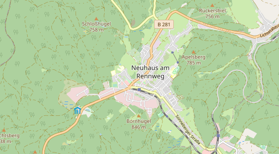 physical therapy on map