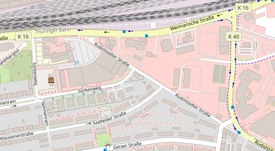 Physiotherapie auf Satellitenbild