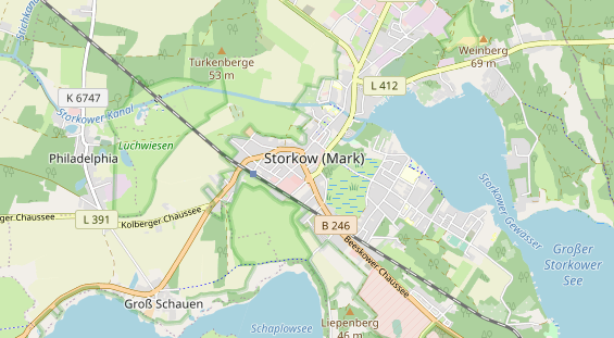 physical therapy on map