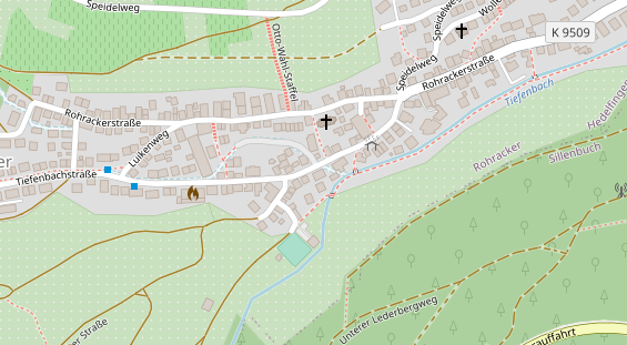 Physiotherapie auf Satellitenbild