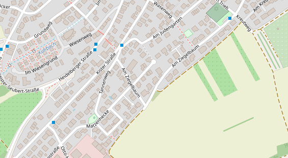 Physiotherapie auf Satellitenbild