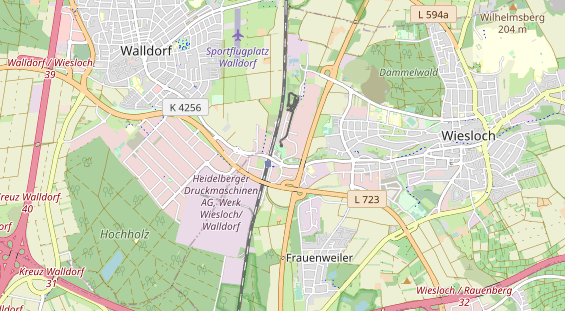 physical therapy on map