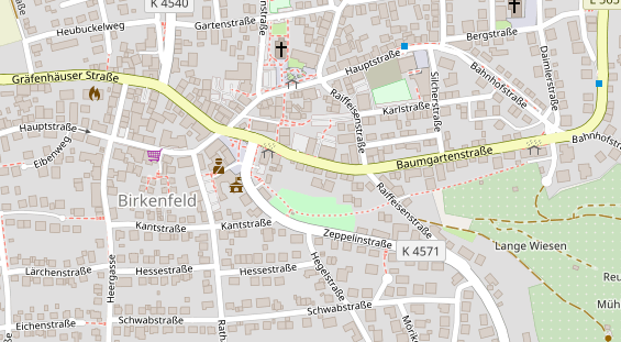 Physiotherapie auf Satellitenbild