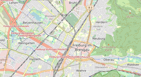 physical therapy on map