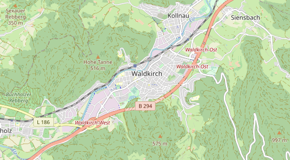 physical therapy on map