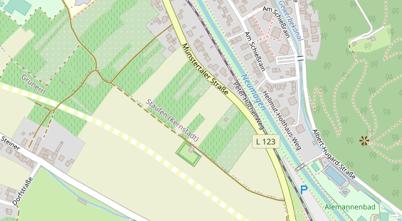 Physiotherapie auf Satellitenbild