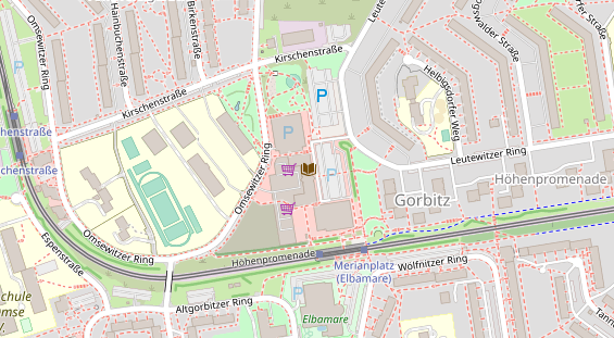 Physiotherapie auf Satellitenbild