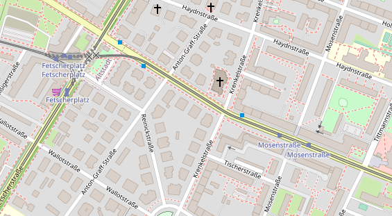 Physiotherapie auf Satellitenbild