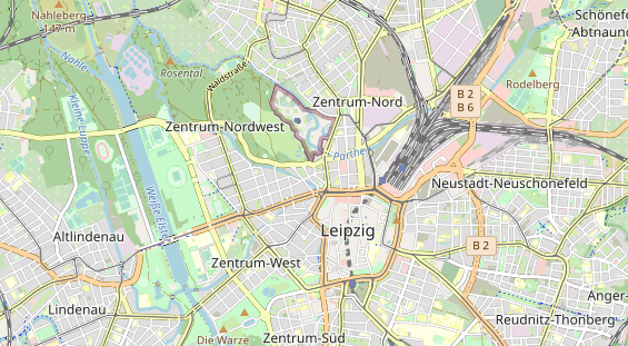 physical therapy on map