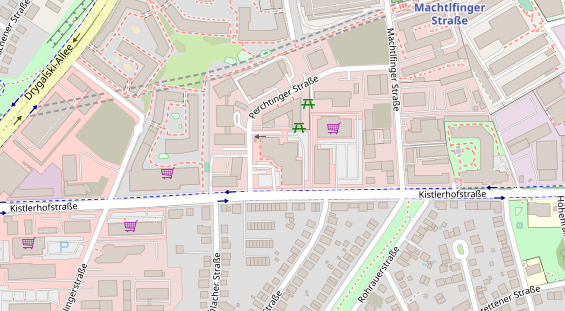 Physiotherapie auf Satellitenbild