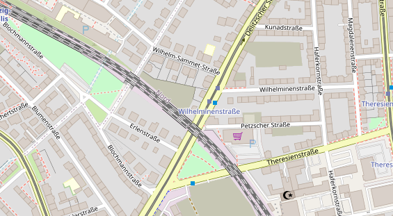 Physiotherapie auf Satellitenbild