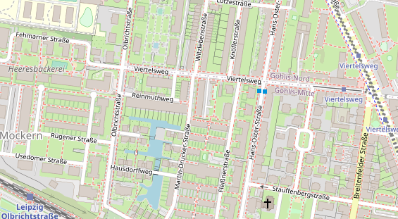 Physiotherapie auf Satellitenbild