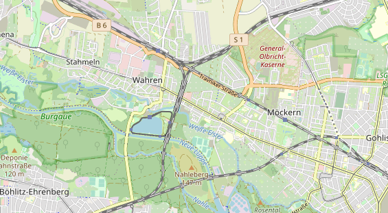 physical therapy on map