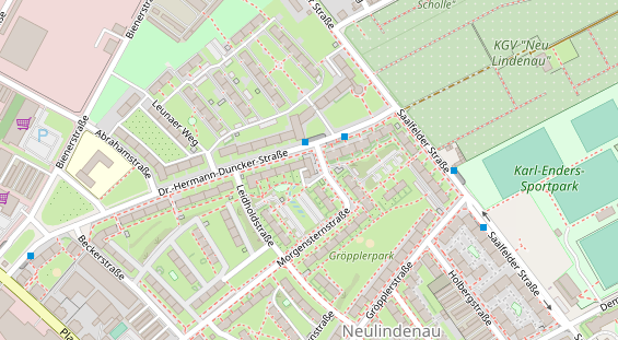 Physiotherapie auf Satellitenbild