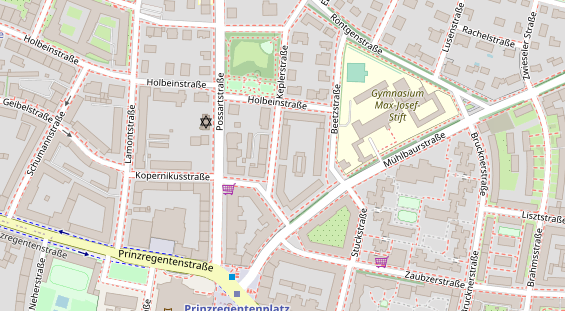 Physiotherapie auf Satellitenbild