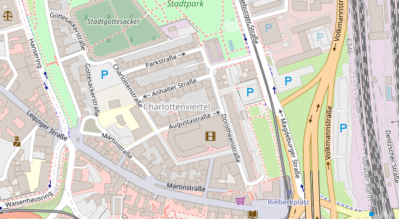 Physiotherapie auf Satellitenbild