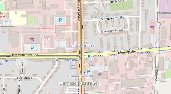 Physiotherapie auf Satellitenbild