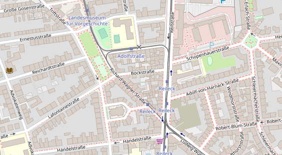 Physiotherapie auf Satellitenbild