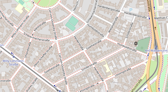 Physiotherapie auf Satellitenbild