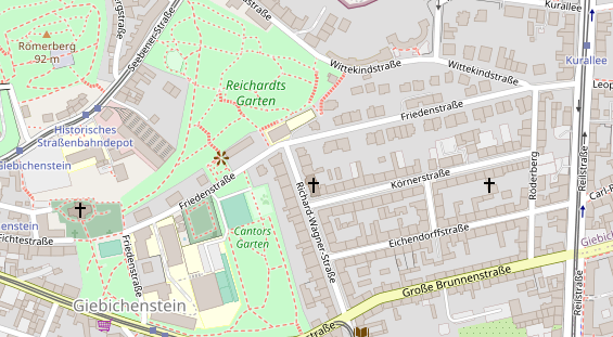 Physiotherapie auf Satellitenbild