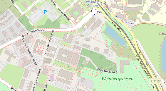 Physiotherapie auf Satellitenbild