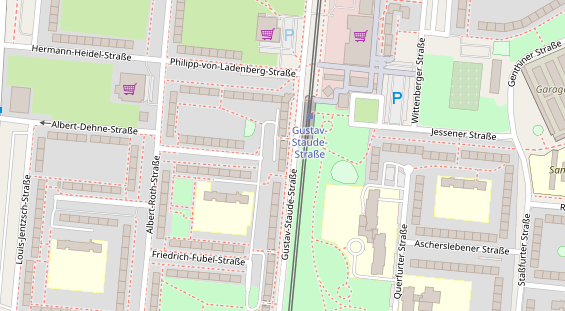 Physiotherapie auf Satellitenbild