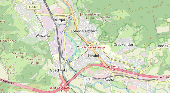 physical therapy on map