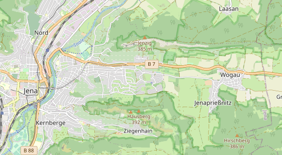 physical therapy on map