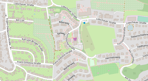 Physiotherapie auf Satellitenbild