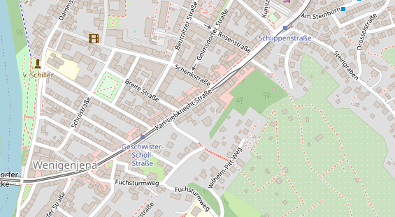 Physiotherapie auf Satellitenbild