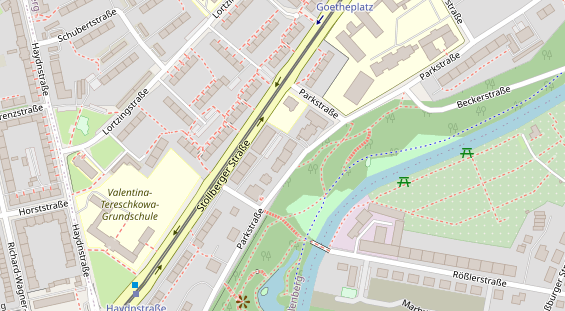 Physiotherapie auf Satellitenbild